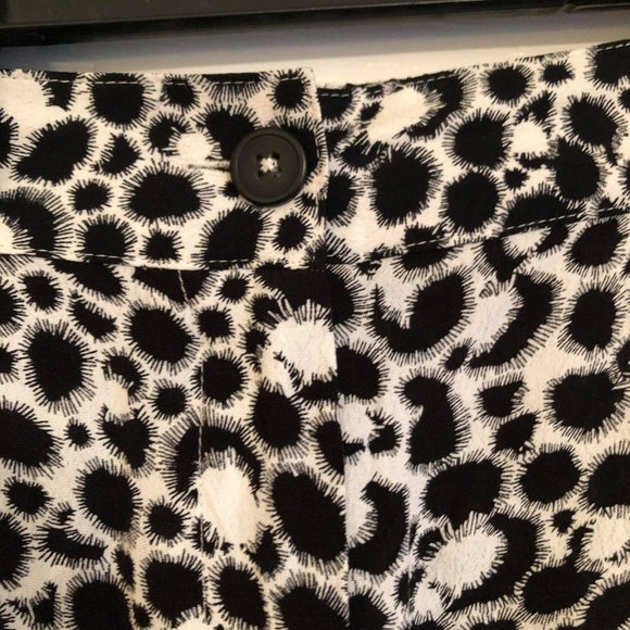 French Connection Black and White Linen Pants - Picture 3 of 4